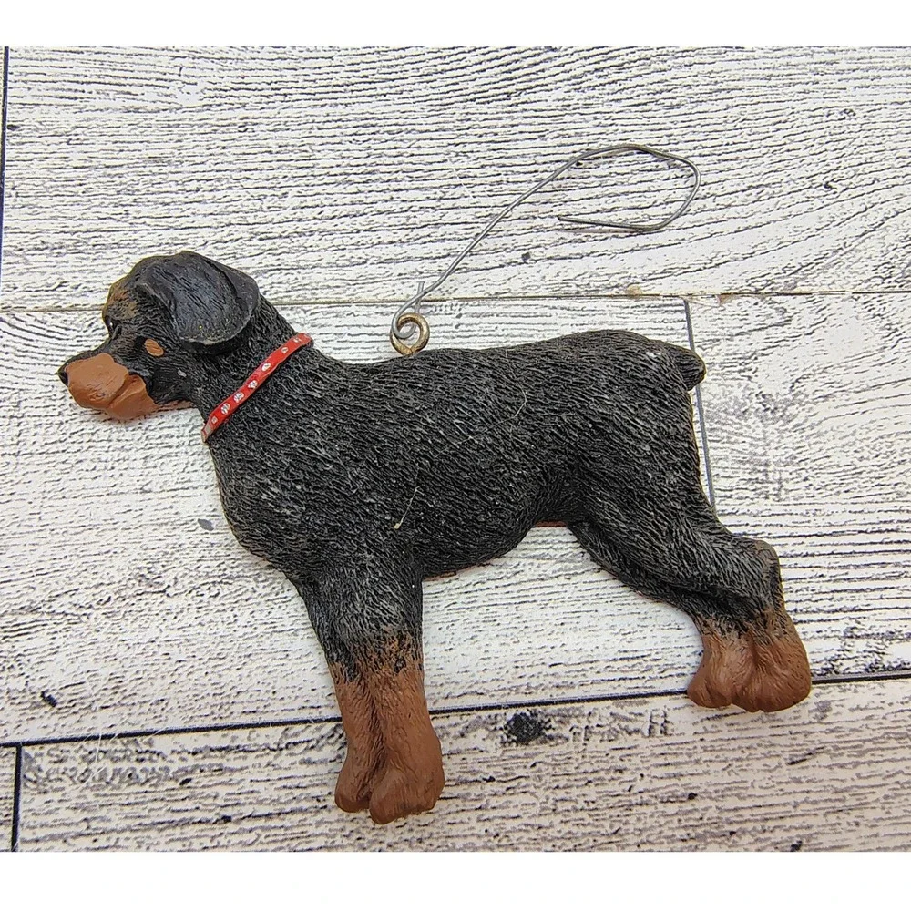 Rottweiler Dog Ornament • Pet Lover Christmas Tree Decoration •‎ 3.5